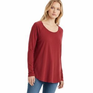AMERICAN EAGLE Women’s Red Long Sleeve Soft & Sexy T-Shirt Small